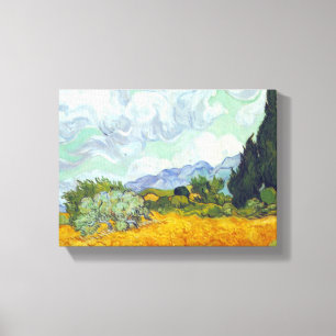 Cornfield med Cypern av Vincent van Gogh Canvastryck
