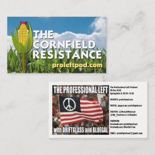 Cornfieldmotståndet - Websitekort Visitkort