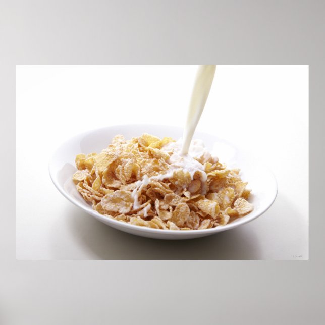 Cornflakes och mjölk poster (Framsidan)