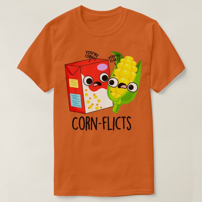Cornflict Cute Cornflake Maj Pun T Shirt (Design framsida)