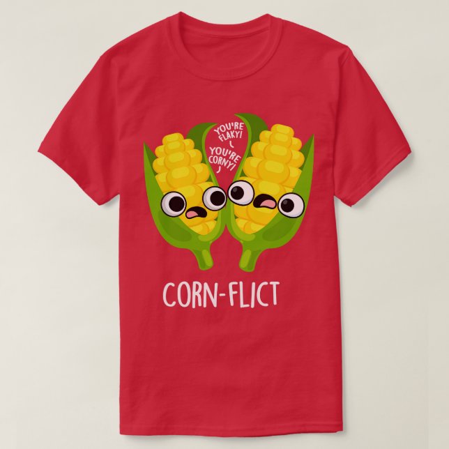 Cornflict Cute Maj Flake Pun 1 T Shirt (Design framsida)