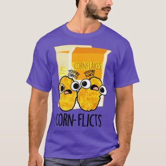Cornflicts Cute Maj Flakes Pun T Shirt