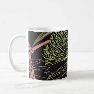 Cornflowers colorful patternpattern,flower,green,d kaffemugg