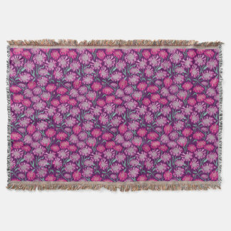 Cornflowers In Crayon Pink Burgandy Filt