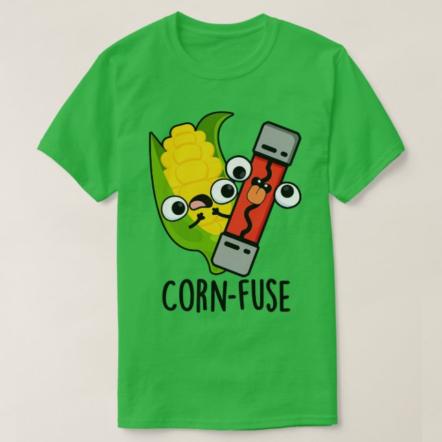 Cornfuse Funny Confused Pun T Shirt (Design framsida)