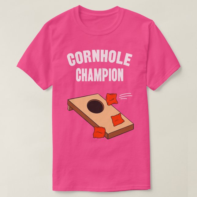 Cornhål Champion Funny Bean Bag Toss T Shirt (Design framsida)
