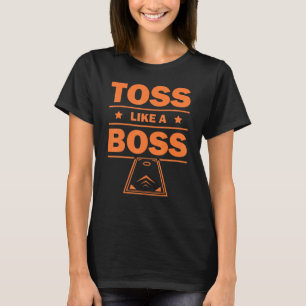 Cornhål För manar Women Bean Bag Toss Game Player T Shirt