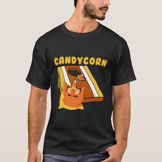 Cornhål Maj Hål Candycorn T Shirt (Framsida)