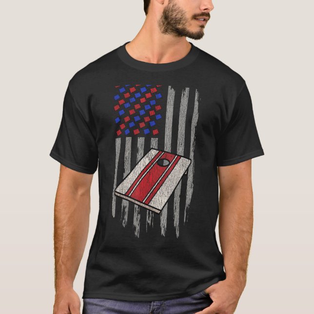 Cornhål Maj Hål Patriotic 1 T Shirt (Framsida)