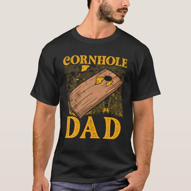 Cornhål Pappa T Shirt (Framsida)