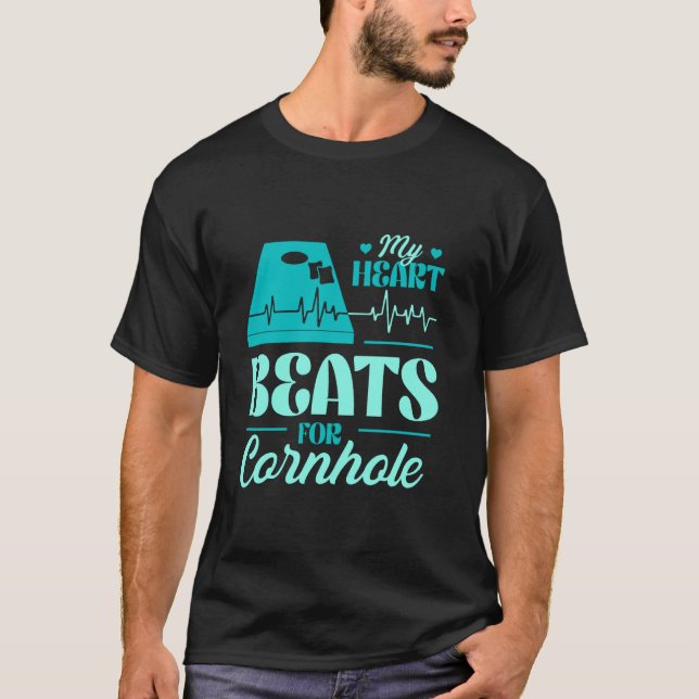 Cornhål Player Bean Bag Maj Hål Women Cornhål T Shirt (Framsida)