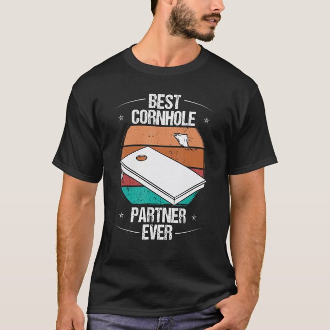 Cornhål Player Best Cornhole Partner någonsin Maj  T Shirt (Framsida)