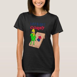 Cornhål Pun Låt oss Get Corny T Shirt