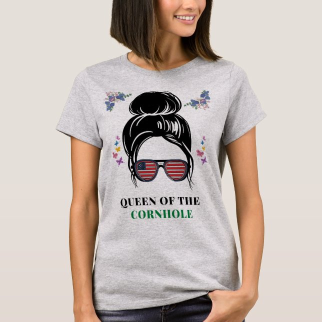 Cornhål Queen T Shirt (Framsida)