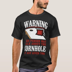 Cornhålsteamet Bean Bag Player Champ Varning Detta T Shirt