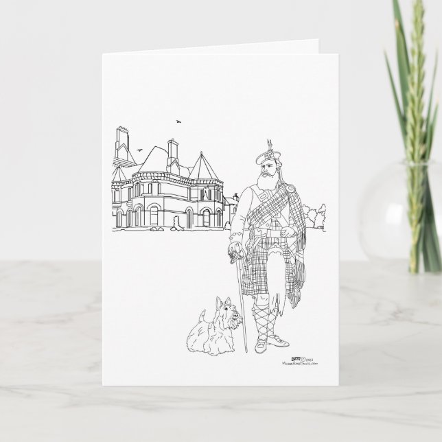 Cornhill slott Skottland Kort (Framsida)