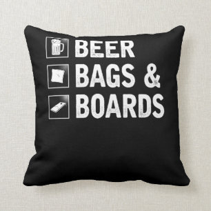 Cornhole Bag and Beer Drinking Maj Player Kudde