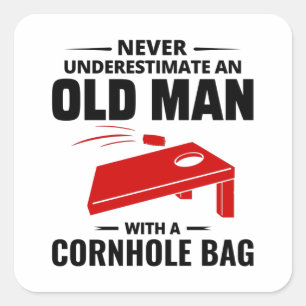 Cornhole Bean Bag Toss Outdoor Gräsmatta Game Funn Fyrkantigt Klistermärke