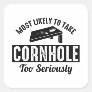 Cornhole Bean Bag Toss Outdoor Gräsmatta Game Funn Fyrkantigt Klistermärke