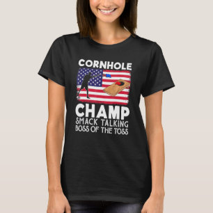 Cornhole Champ Smack som pratar Chef i Toss Co. T Shirt
