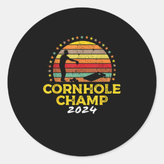 Cornhole Champion Cornhole Bags Tournament Winner Runt Klistermärke