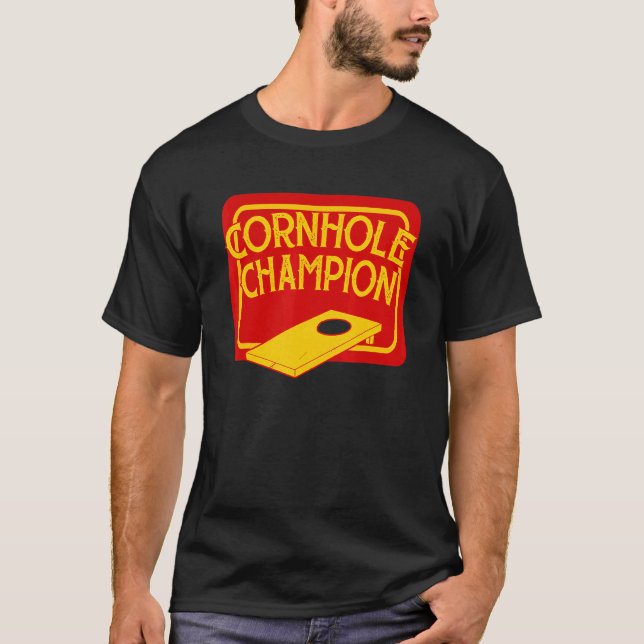 Cornhole Champion Cornhole Team Bean Bag Cornhol T Shirt (Framsida)