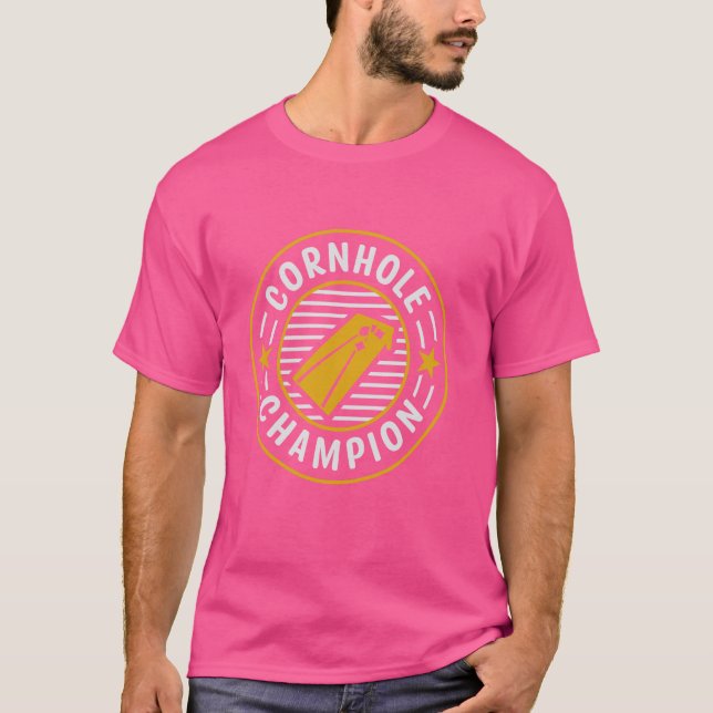 Cornhole Champion - Lung Cornhole Game Älskare T Shirt (Framsida)