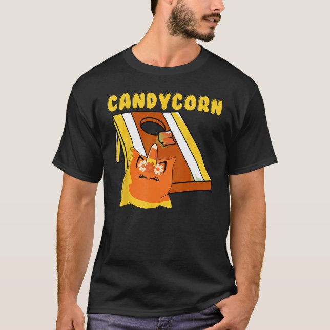 Cornhole Corn Hole Candycorn T Shirt (Framsida)