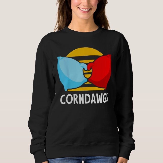 Cornhole Corn Hole Corndawgs T Shirt (Framsida)