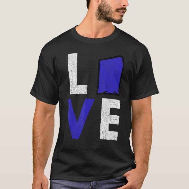 Cornhole Corn Hole LOVE T Shirt (Framsida)