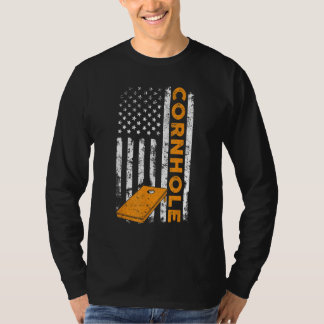 Cornhole Corn Hole USA Flag Patriotisk_1 T Shirt