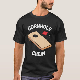 Cornhole Crew Players Baggo Beans Hund House Gräsm T Shirt
