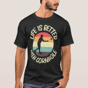 Cornhole-designer för män och kvinnor Bean Bag Tos T Shirt