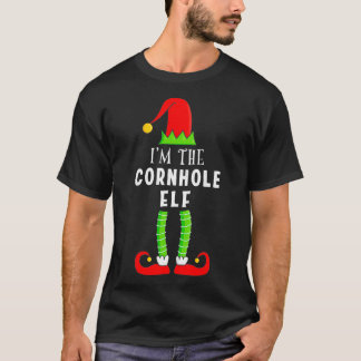 Cornhole Elf Matching Family Gifts T Shirt