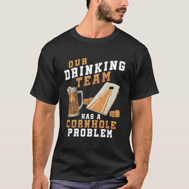 Cornhole Game Cornhole Player T Shirt (Framsida)