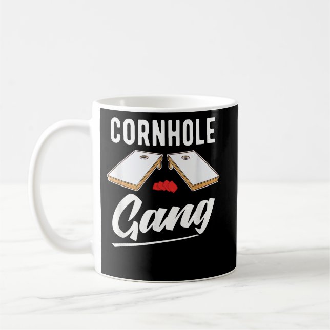 Cornhole Gräsmatta Game Bean Bags Sack Cornhole Te Kaffemugg (Vänster)