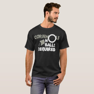 Cornhole inga bollar krävde den bedrövade roliga tee