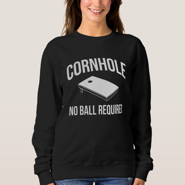 Cornhole Inga Bollar Krävs T Shirt (Framsida)