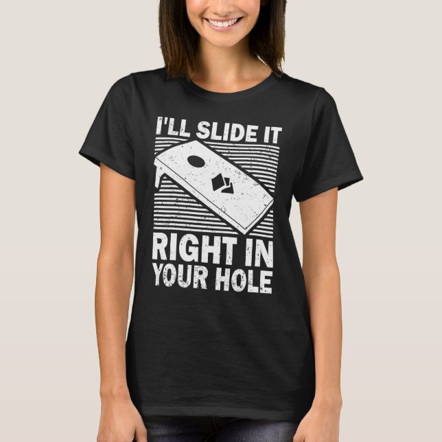 Cornhole jag ska slita högerna i Hål Team Bea T Shirt (Framsida)