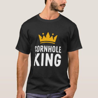 Cornhole King Bean Bag Kastspel Turneringsvinnare T Shirt