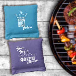 Cornhole Kung Bean Bag Queen Namn Cornhole Bags