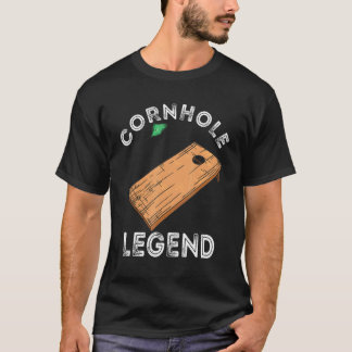 Cornhole Legend Board Toss Game Bean Bag T Shirt