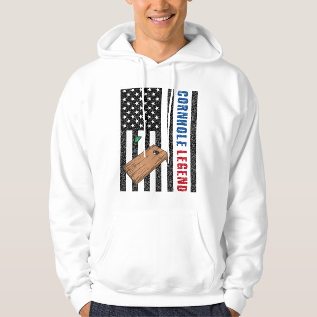 Cornhole Legend USA Hoodie (Framsida)