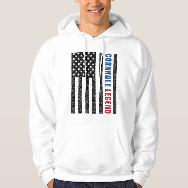 Cornhole Legend USA Hoodie (Framsida)