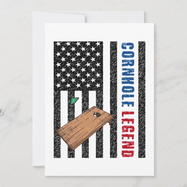 Cornhole Legend USA Inbjudningar (Framsida)