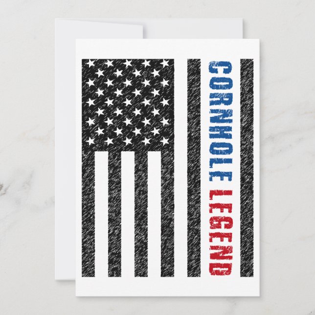 Cornhole Legend USA Inbjudningar (Framsida)