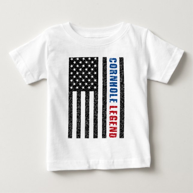 Cornhole Legend USA T Shirt (Framsida)