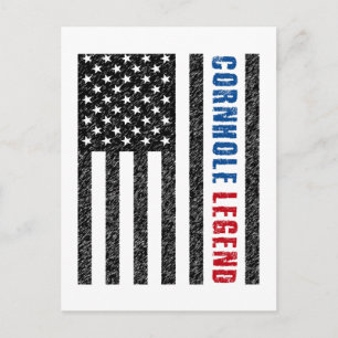 Cornhole Legend USA Vykort