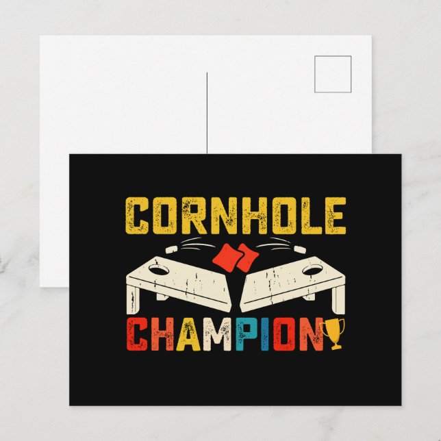 Cornhole-mästare Amerikan USA Självständighetsdage Vykort (Fram/baksida)