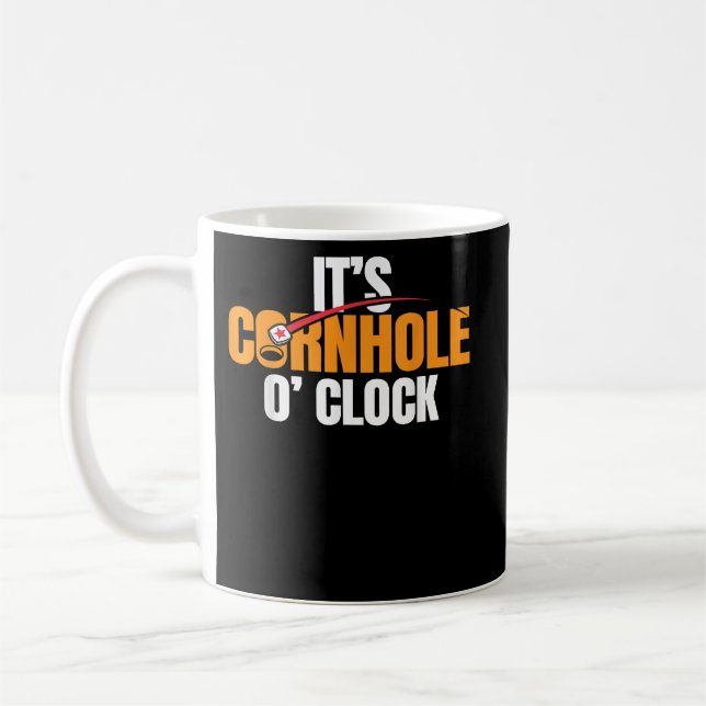 Cornhole O Clock Cornhole Player Kaffemugg (Vänster)